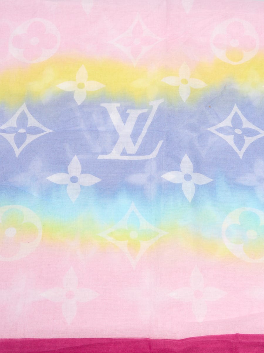 Louis Vuitton Multicolor Pastel Monogram Escale Pareo Scarf