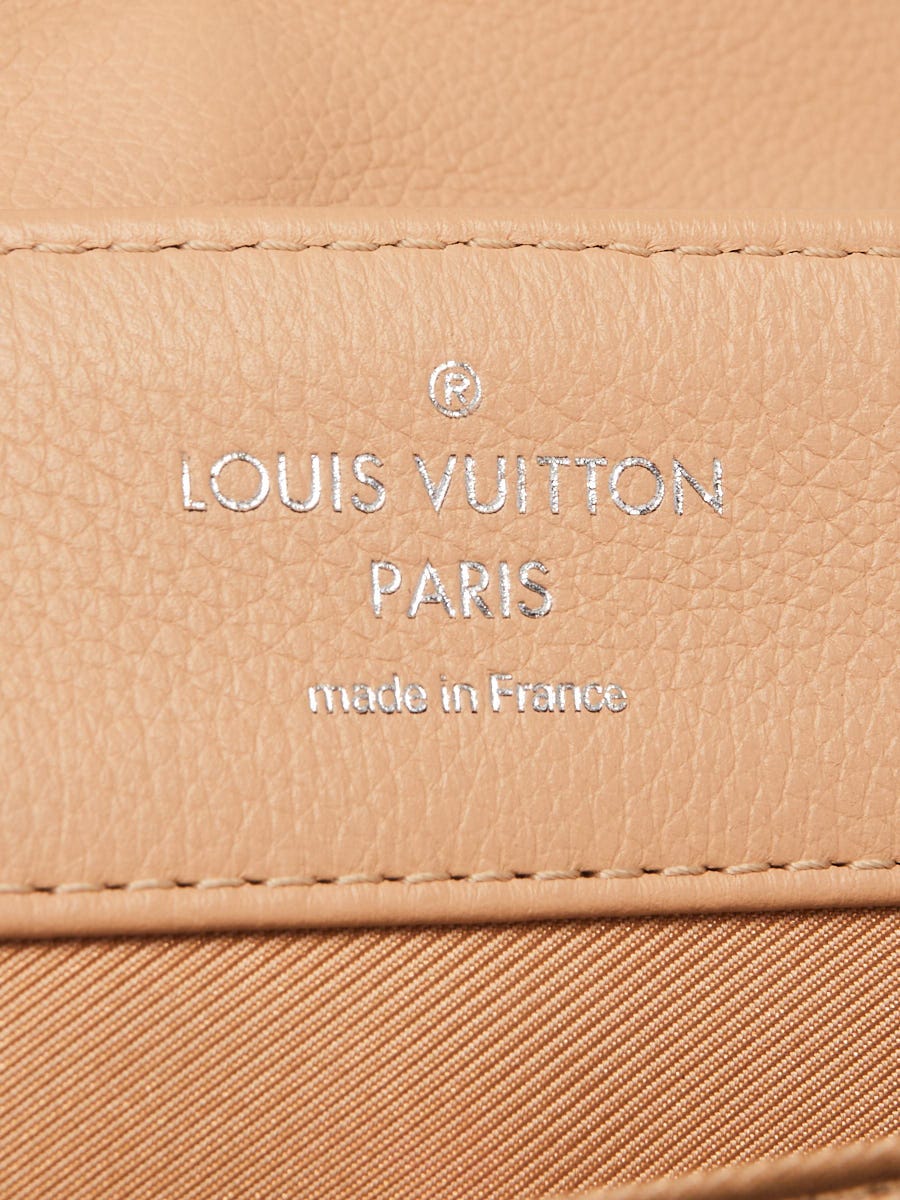 Louis Vuitton Beige Leather Lockme Hobo Bag - Yoogi's Closet