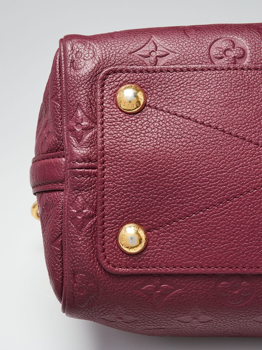 Louis Vuitton Aurore Monogram Empreinte Speedy Bandouliere 25 Raisin  Leather