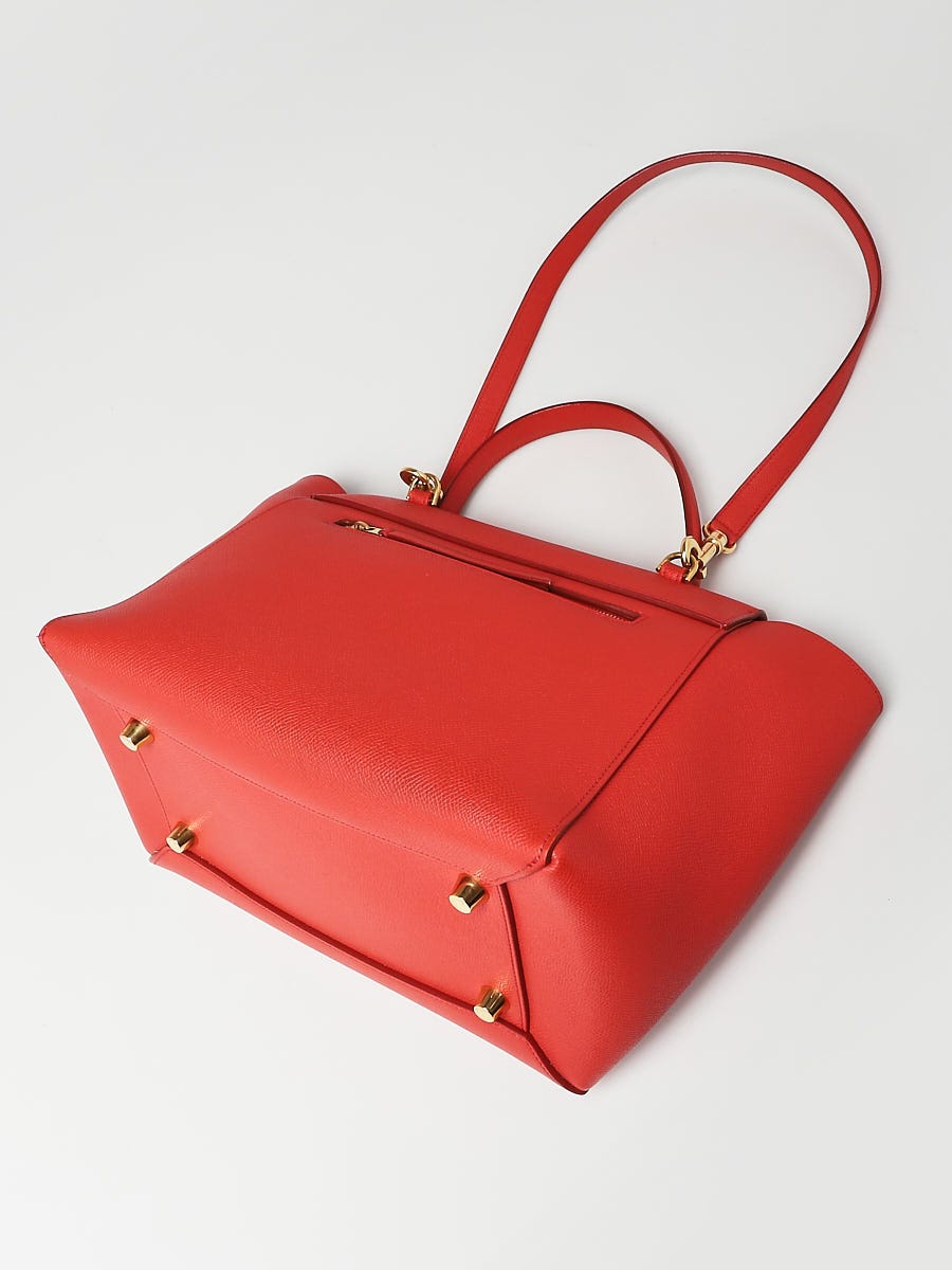 Celine Navy Blue/Red Smooth Calfskin Leather Mini Belt Bag