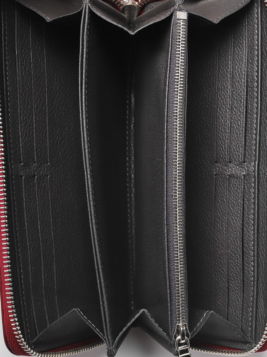 Louis Vuitton Black Supple Calf Leather Lockme Zippy Wallet