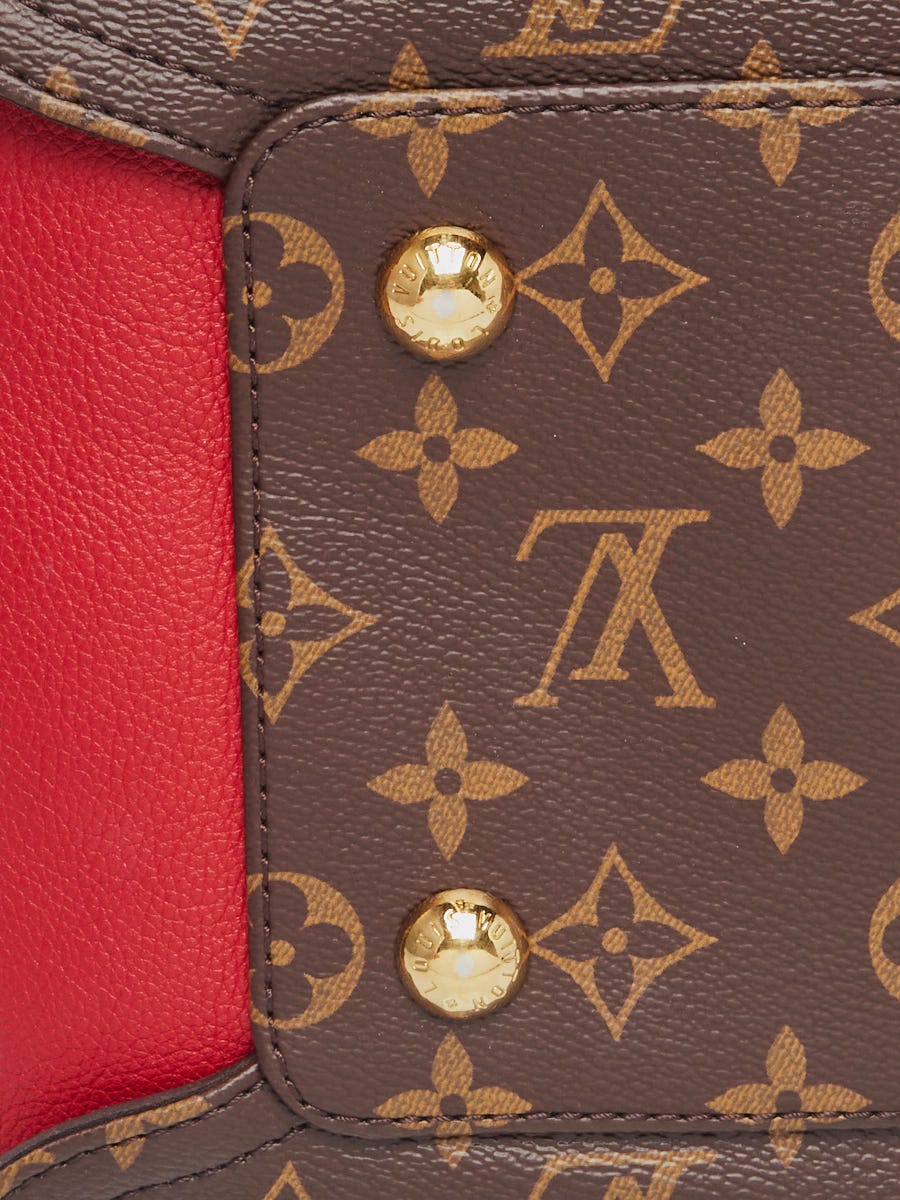 Louis Vuitton, Bags, Authentic Louis Vuitton Brown Monogram Cherry Red  Satchel