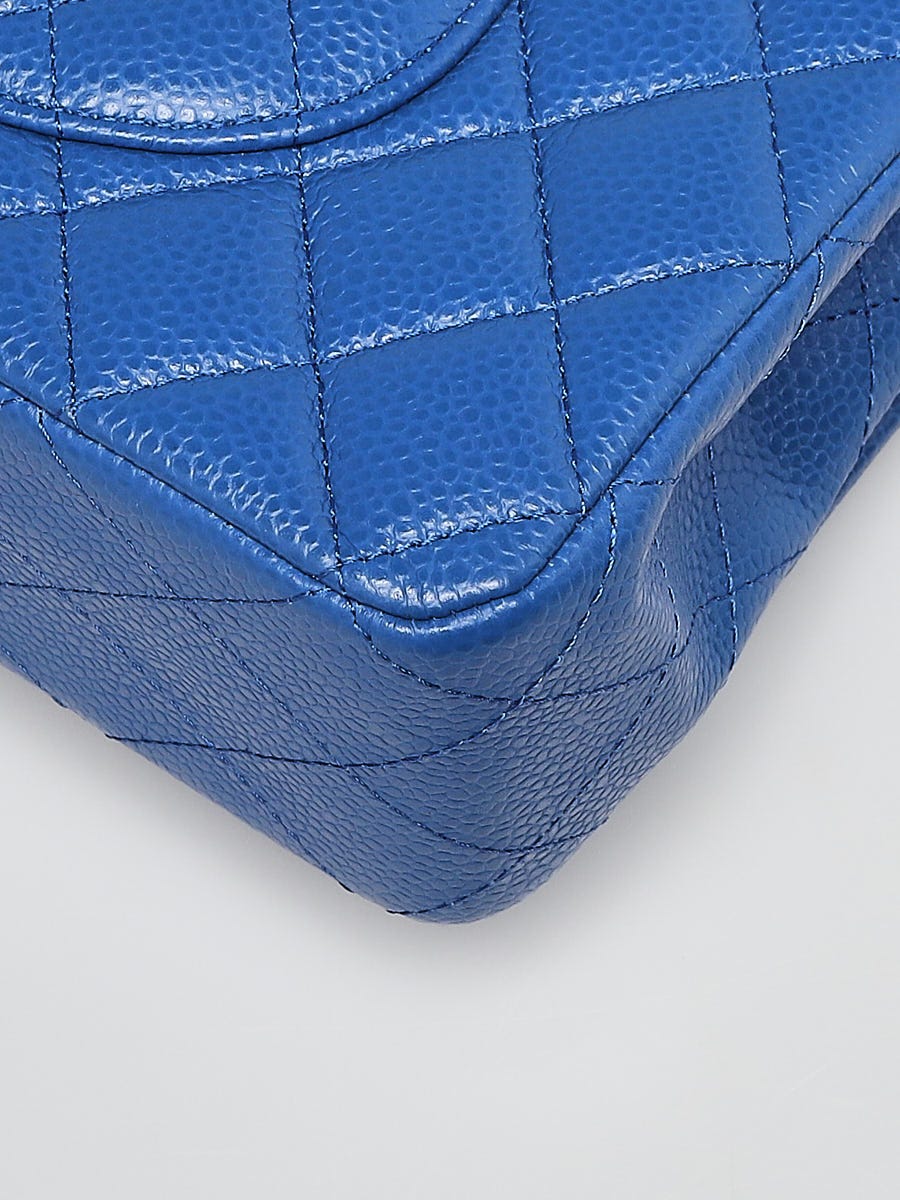NIB 19C Chanel Lt Turquoise Blue Caviar Medium Classic Double Flap Bag –  Boutique Patina