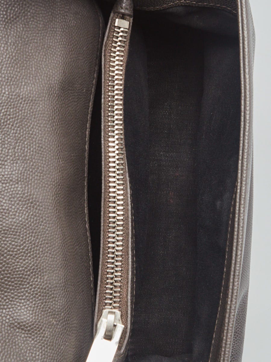 Yves Saint Laurent YSL Gray West Hollywood Leather Crossbody Bag Grey Dark  grey Pony-style calfskin ref.709301 - Joli Closet