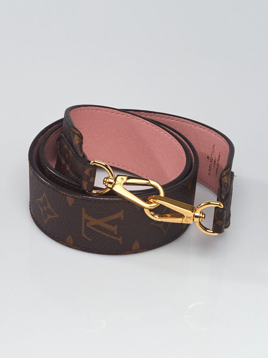 Louis Vuitton Hot Pink Monogram Canvas Bandouliere Bag Strap Louis Vuitton