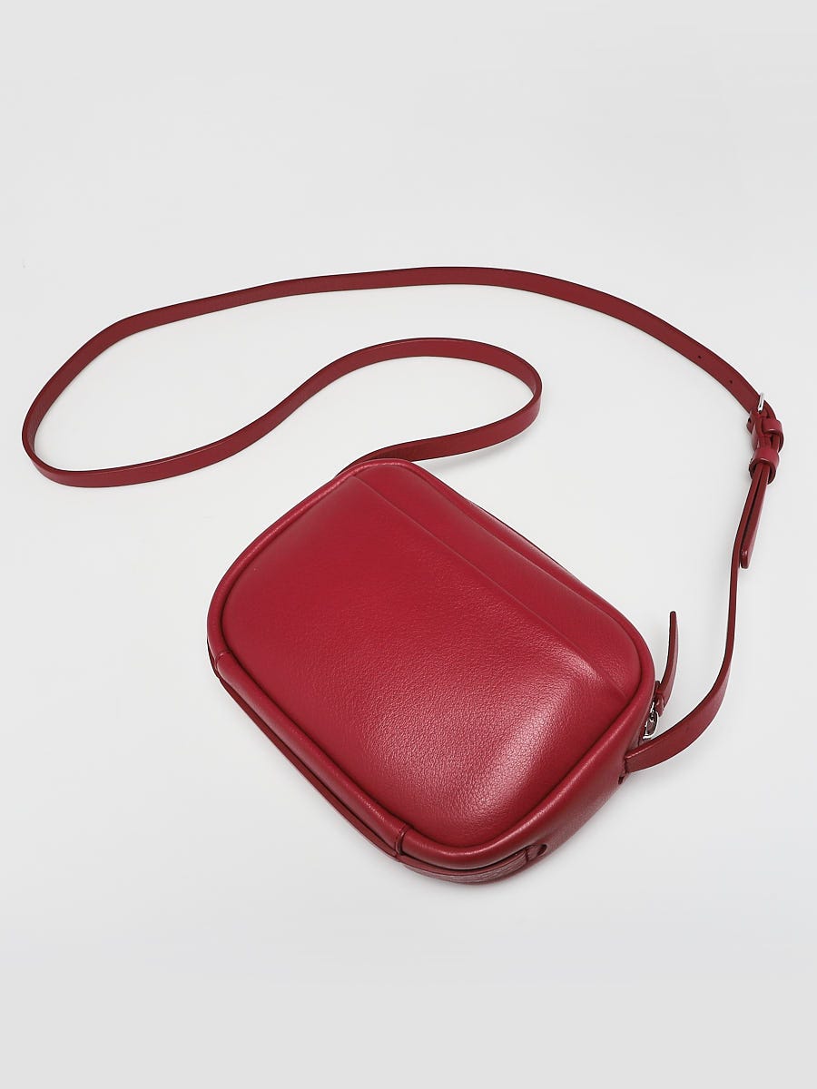 Balenciaga Red Calfskin Leather Everyday Camera XS Bag - Yoogi's Closet