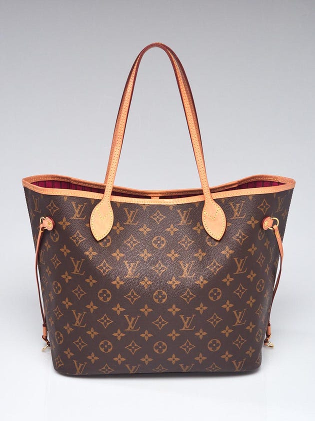 Louis Vuitton Monogram Canvas Neverfull MM NM Bag w/o Accessories Pochette