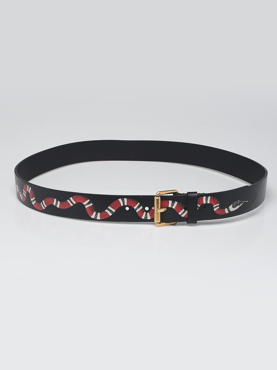 小物 gucci kingsnake belt Gucci Belt Supreme Kingsnake Brown in Canvas with Gold-tone - US