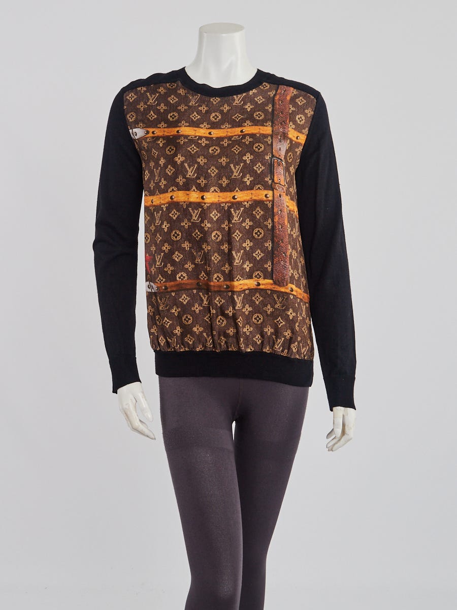 Sold at Auction Louis Vuitton Louis Vuitton LV Mens Damier XL Long Wool  Sweater