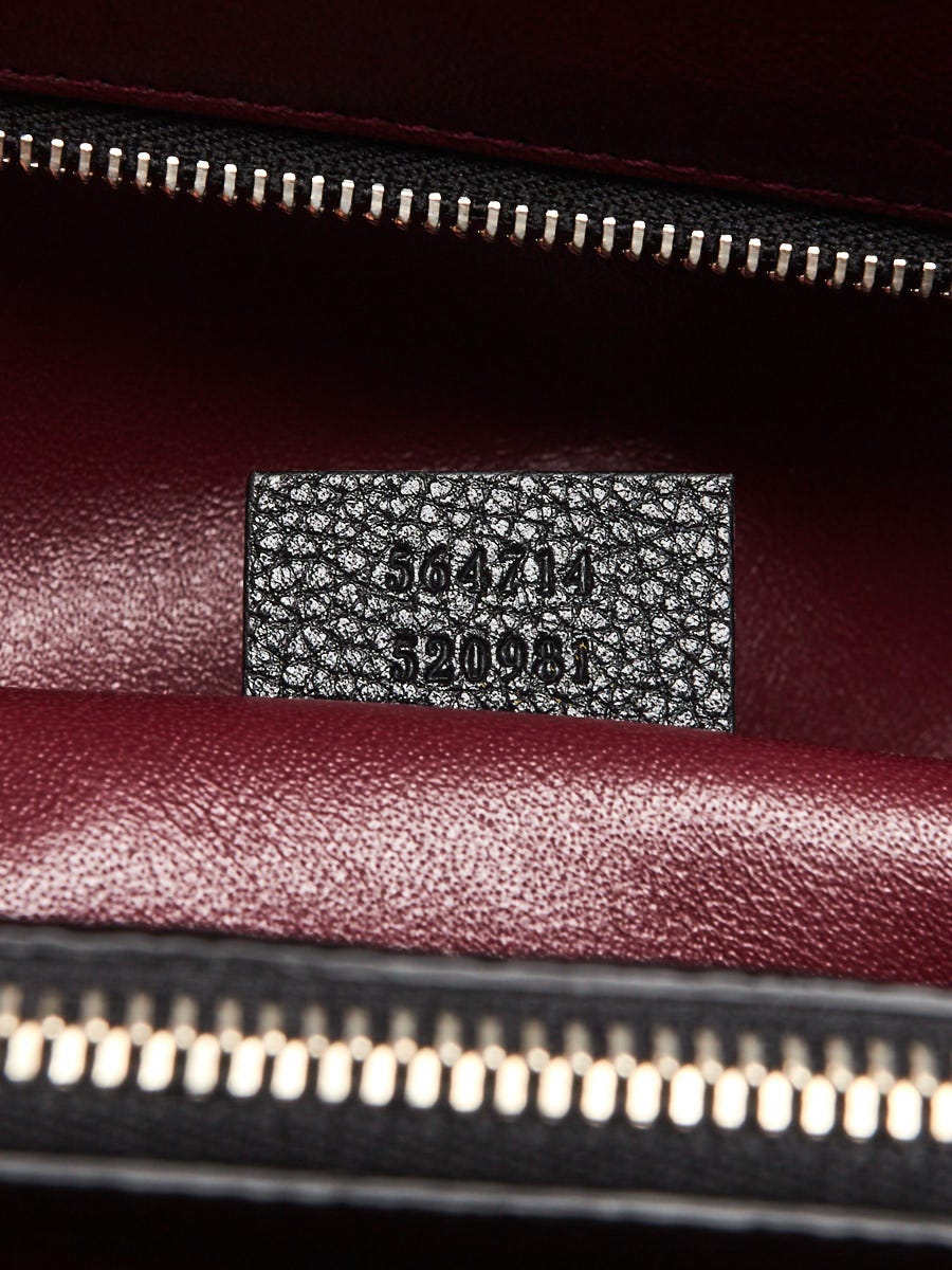 正規☆GUCCI☆バッグ Gucci Black Textured Leather Dahlia Crossbody Bag | Yoogi's Closet