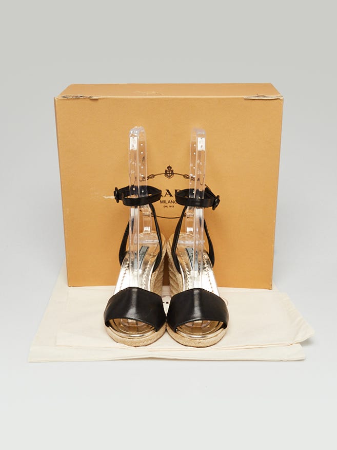 【関税＆送料込み】Prada Espadrillas Prada Espadrilles Sz 35.5 - Luxe Du Jour