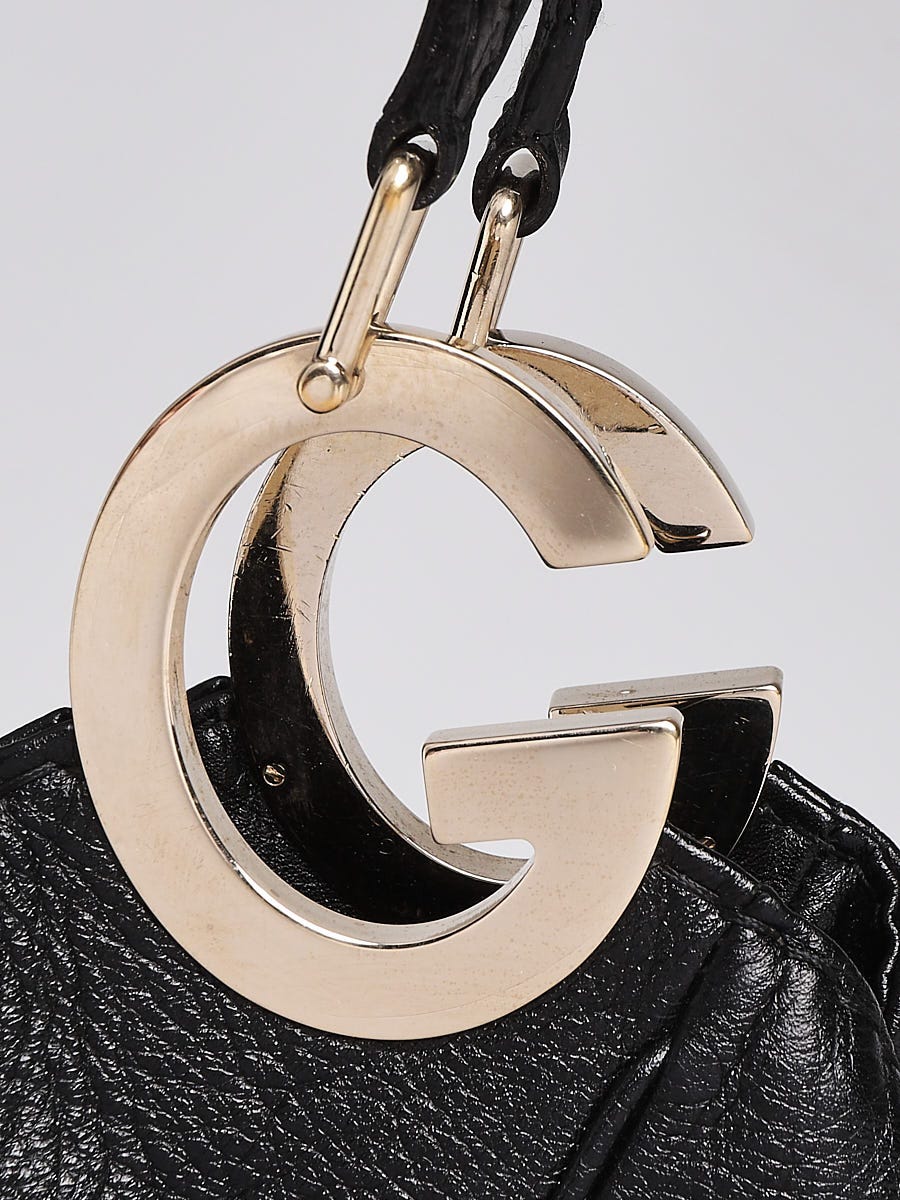 いねむり グッチ シャーロット レザーバッグ Gucci Black Guccissima Leather Charlotte Tote Bag | Yoogi's Closet