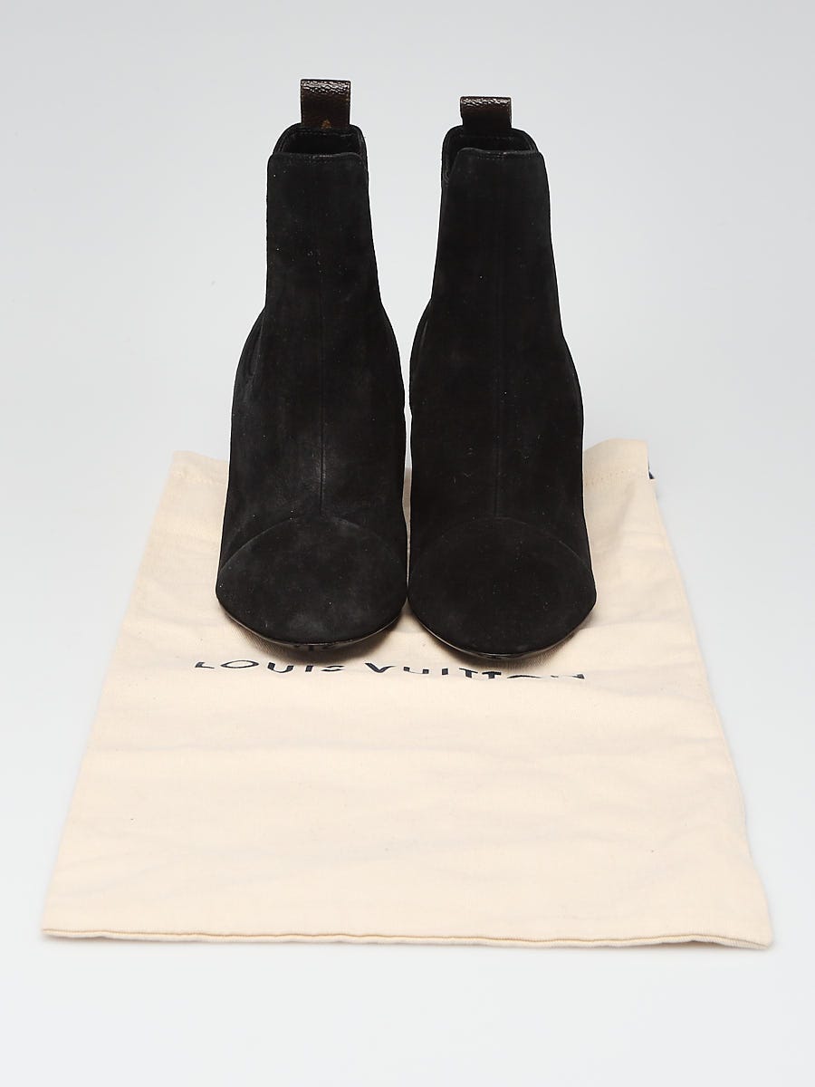 Louis Vuitton Silhouette Ankle Boot, Black, 35