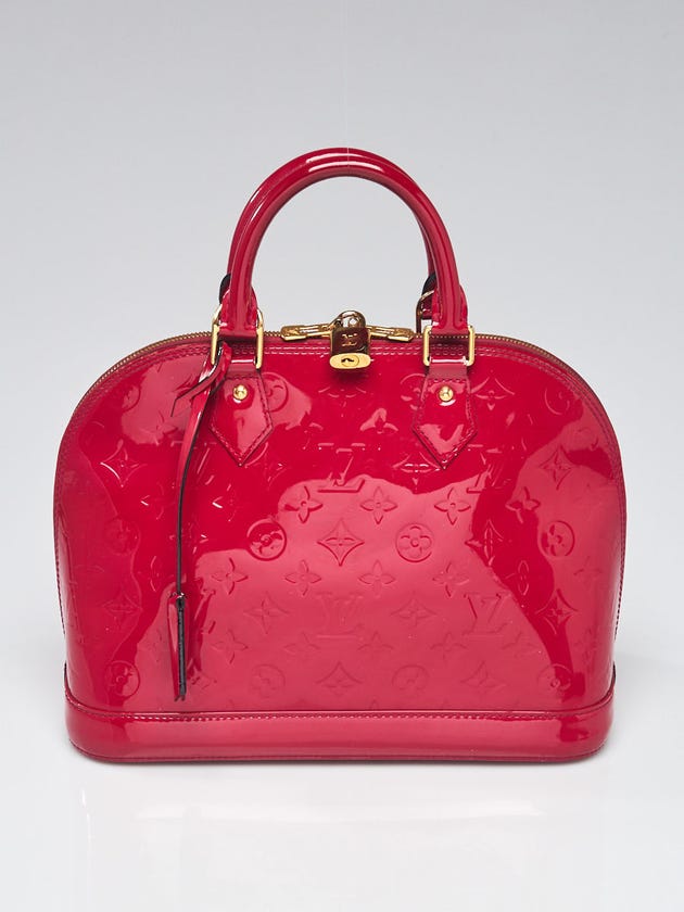 Louis Vuitton Rose Indian Monogram Vernis Alma PM Bag