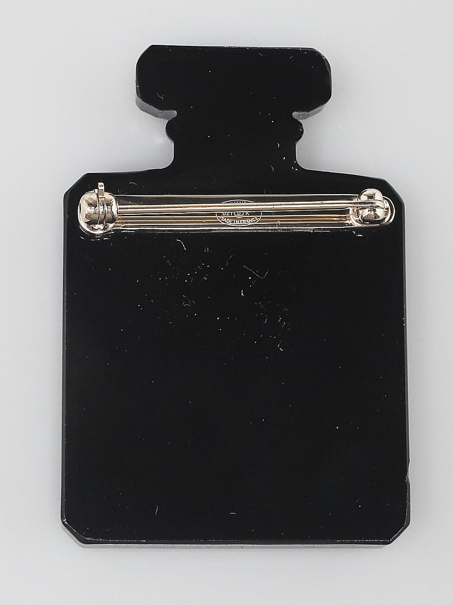 香水　まとめ売り　CHANEL HELMES DIOR BOSS VERSACE Chanel Black Glitter Resin Chanel No. 5 Parfum Brooch