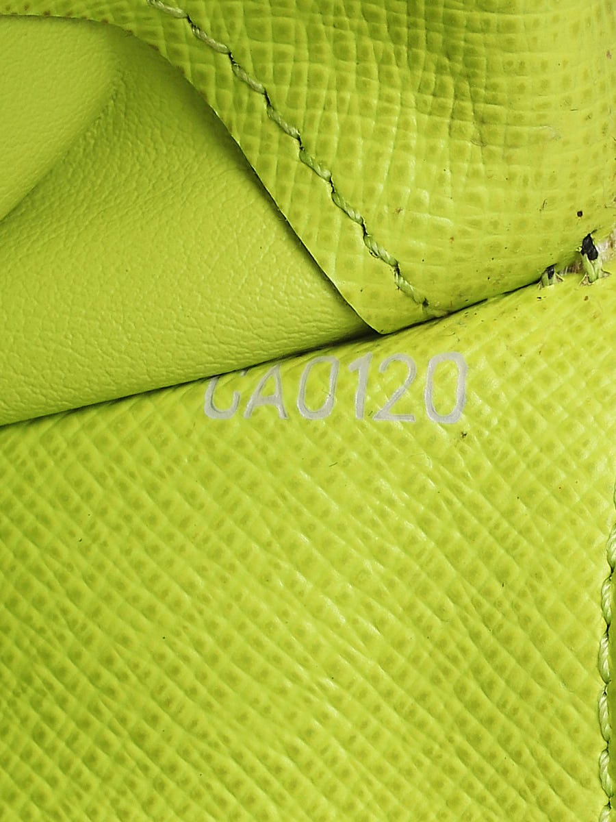 Louis Vuitton Monogram Multicolor Insolite Wallet Black Lime Green