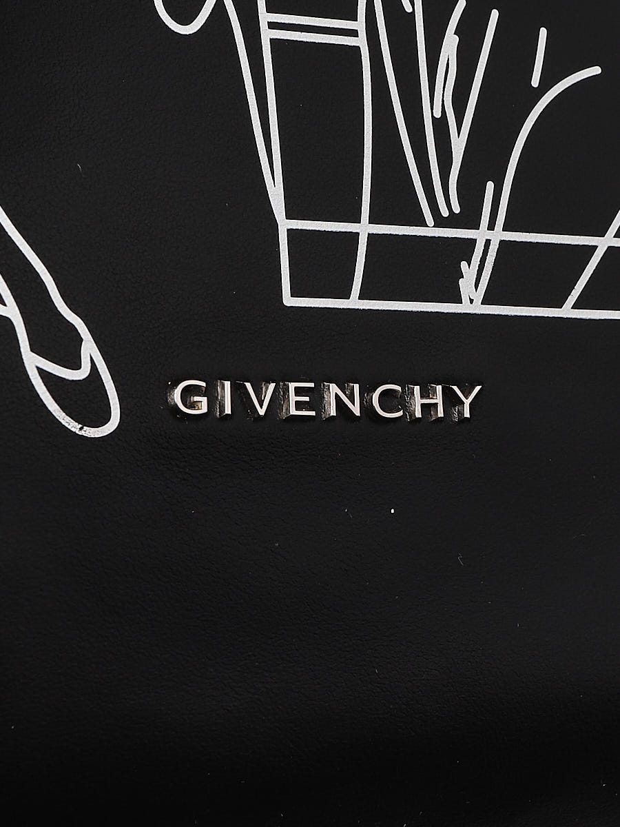 Givenchy Black Leather Bambi Antigona Small Stargate Shopper Tote Bag