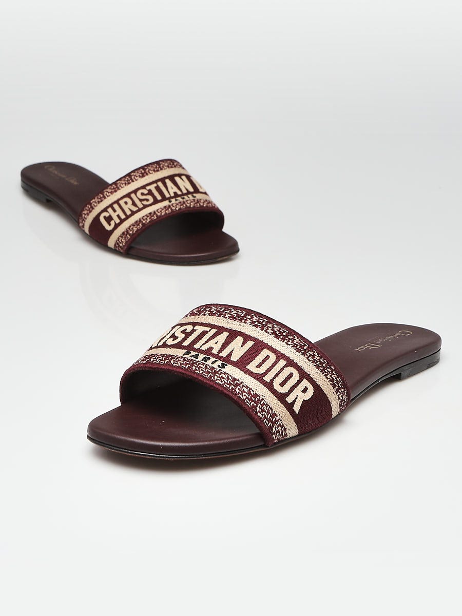 Deals Christian ÐÎõr Slides slippers sandals Embroidered Cot DWAY