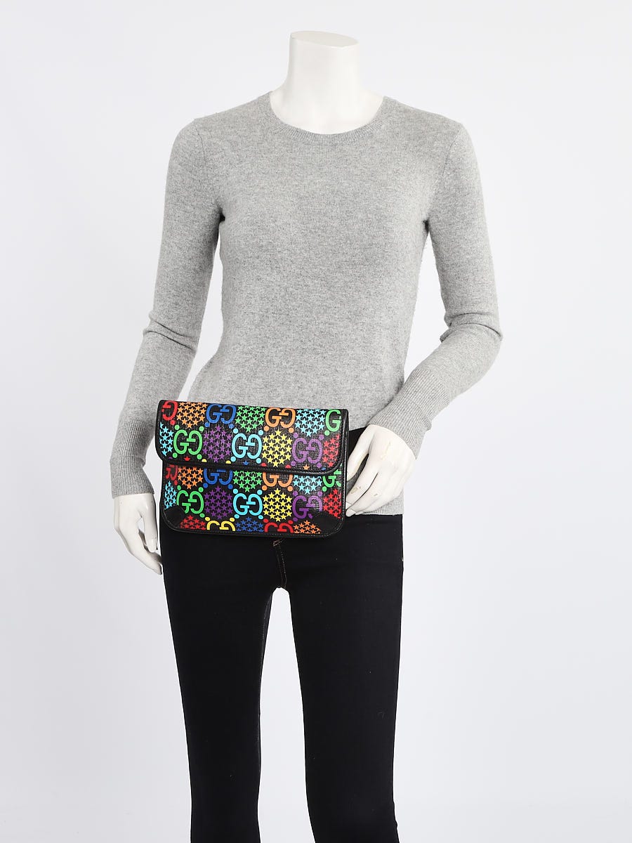 Gucci GG Psychedelic Coated Canvas Crossbody Belt Bag - Boca Pawn