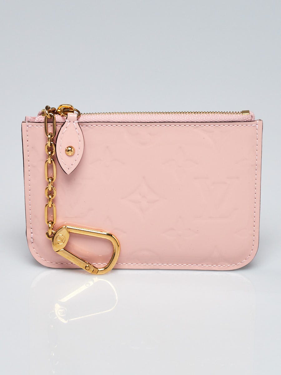 Louis Vuitton Hot Pink Monogram Vernis Pochette Cles Key and Change Holder  - Yoogi's Closet