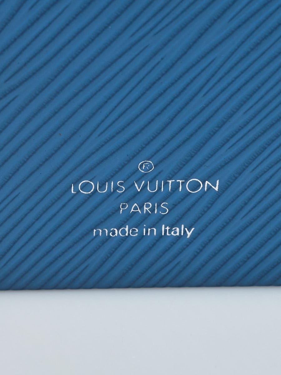 Louis Vuitton Blue Epi Leather Gustave MM Notebook | Yoogi's Closet