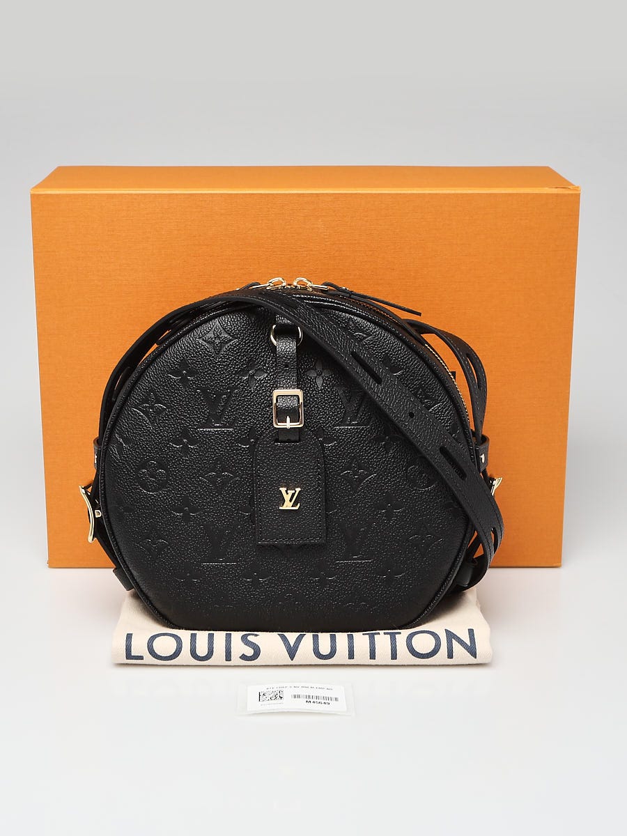Louis Vuitton Black Empreinte Boîte Chapeau Souple MM