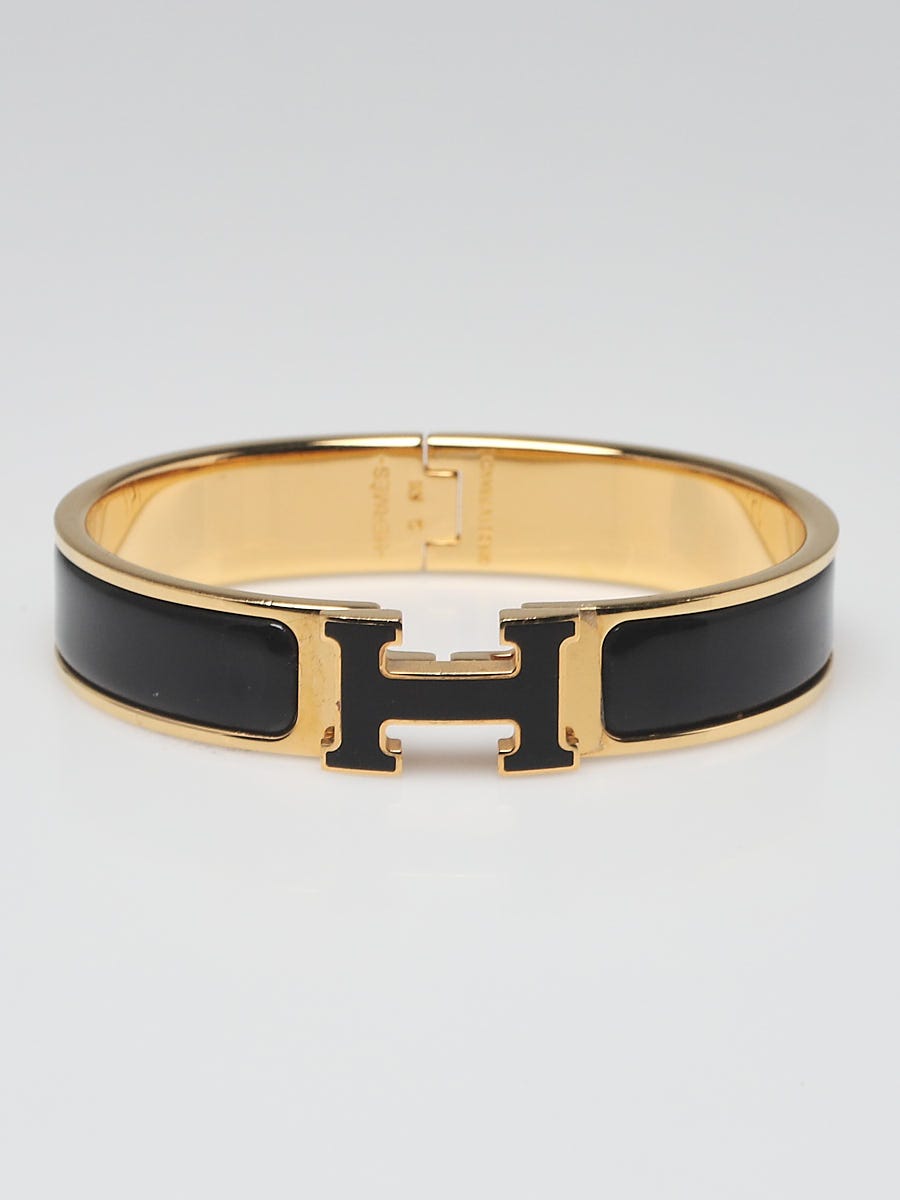 Hermes Narrow Clic H Bracelet (Yellow/Yellow Gold Plated) - PM