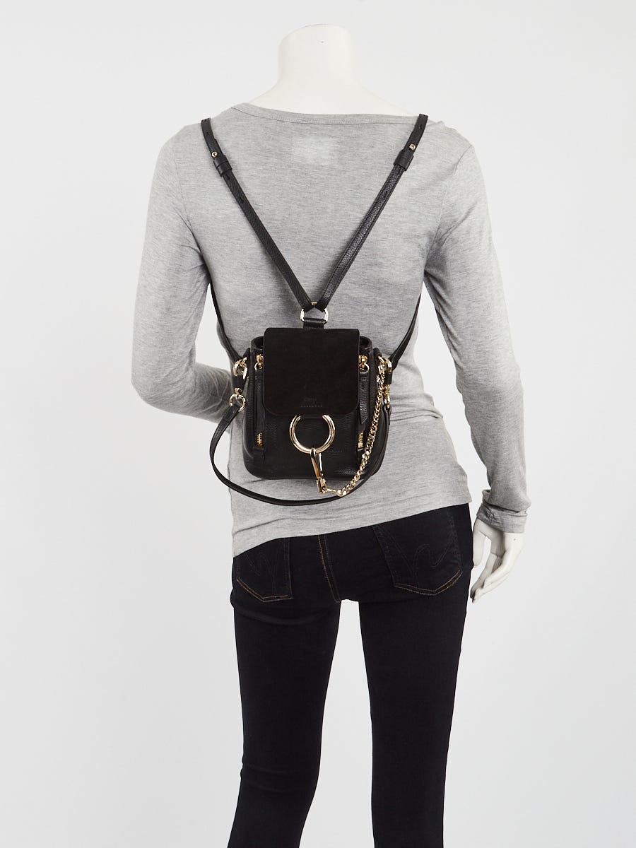 Chloé Mini Faye Backpack  Mini backpack outfit, Backpack outfit, Chloe  mini faye backpack