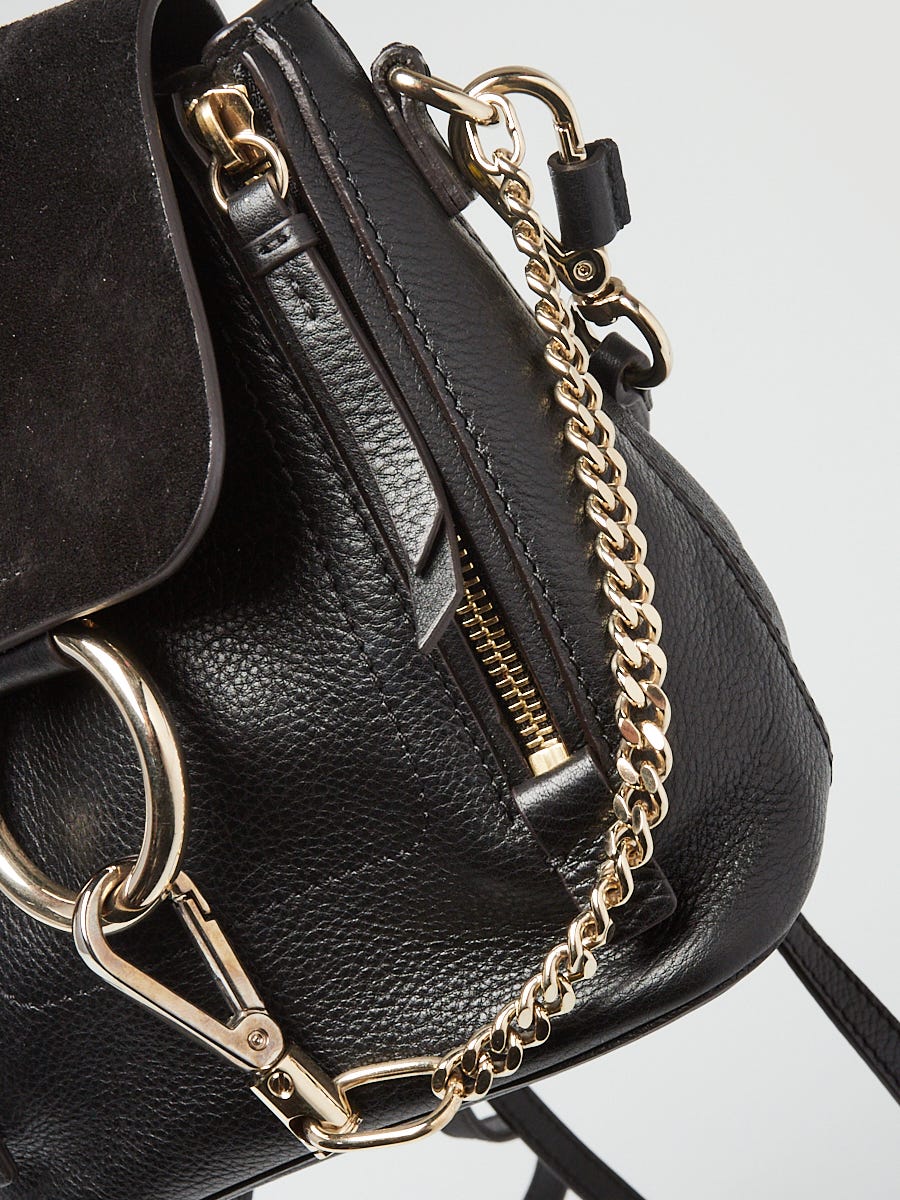 Chloé Faye Mini Chain Bag in Black