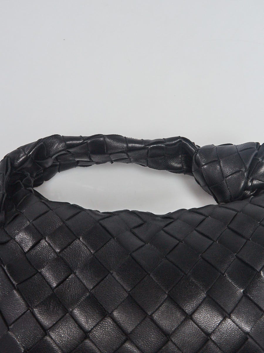 Bottega Veneta Black Intrecciato Woven Nappa Leather Mini BV