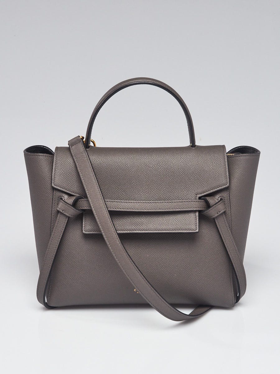 CELINE Belt bag MINI Black leather Women's Shoulder & Hand carry Authentic