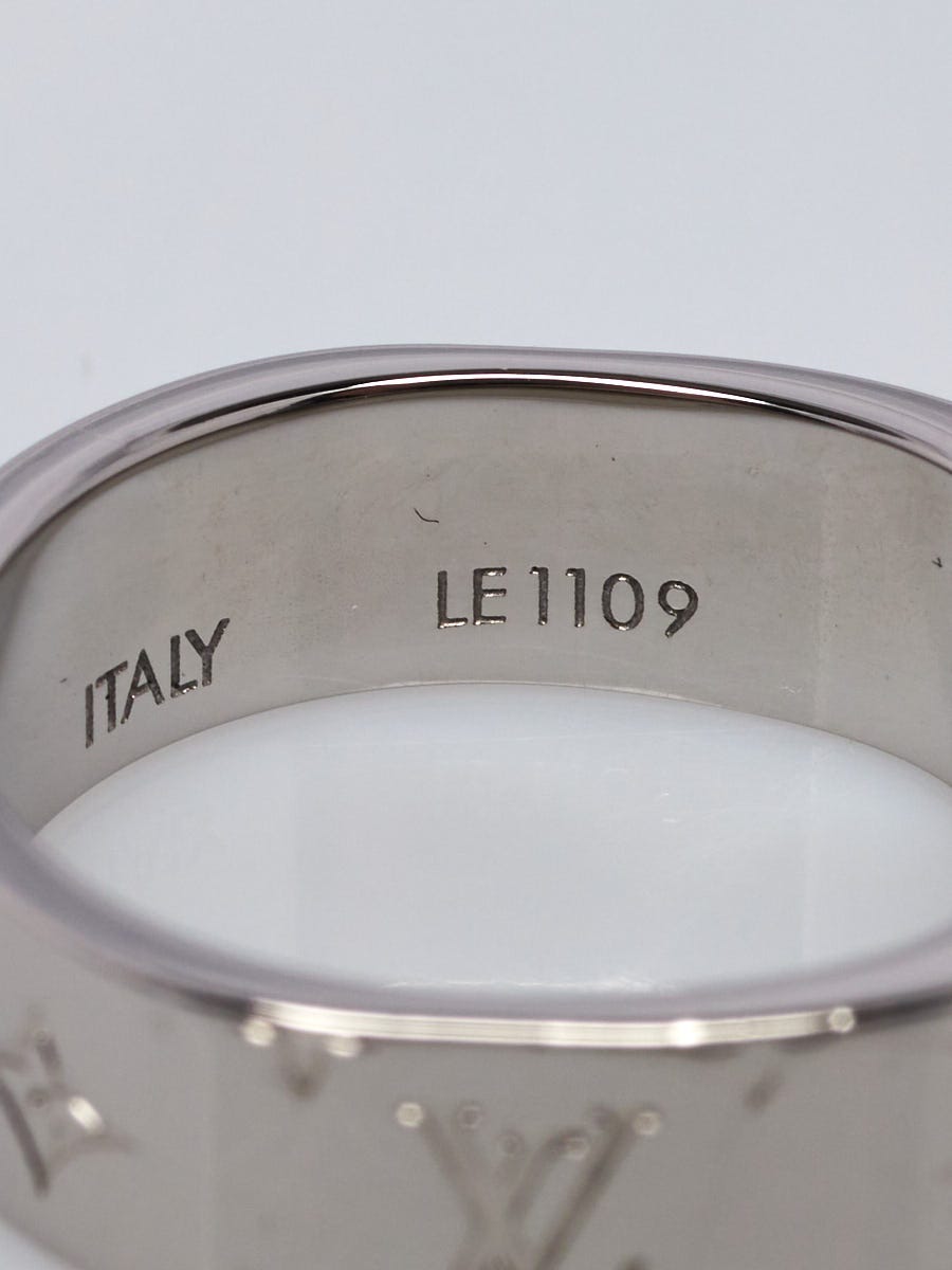 Louis Vuitton Nanogram Ring - Palladium-Plated Band, Rings - LOU785734