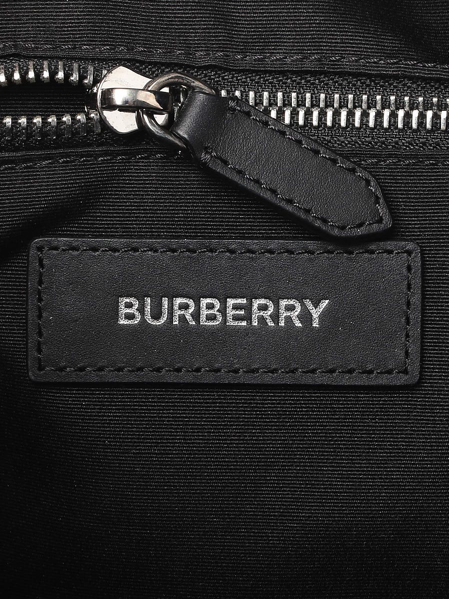 Burberry Dark Charcoal London Check Coated Canvas Graphic