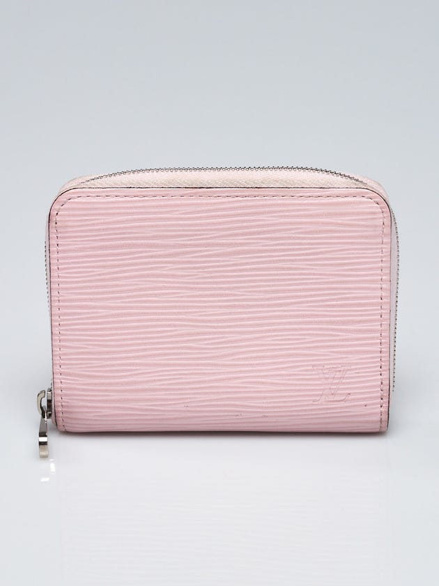 Louis Vuitton Rose Nacre Epi Leather Zippy Coin Purse