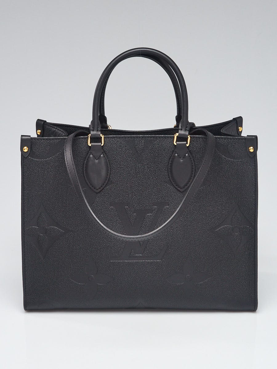 Louis Vuitton Black Monogram Empreinte Leather Onthego MM Bag - Yoogi's  Closet