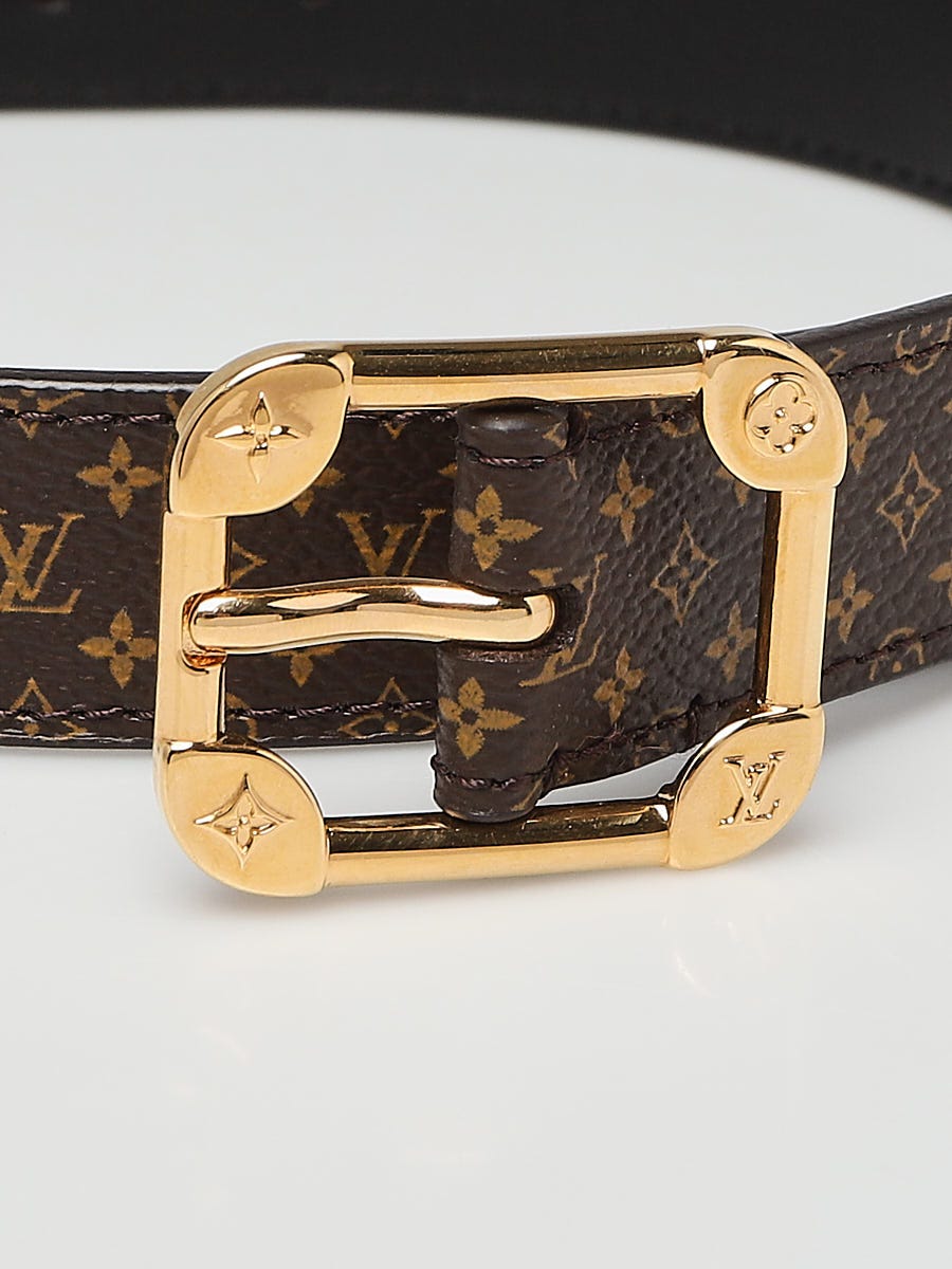 Louis Vuitton 25mm Monogram Canvas Malletier Belt Size 85/34