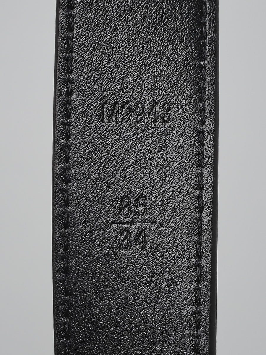 LOUIS VUITTON Monogram 25mm LV Malletier Belt 85 34 729195