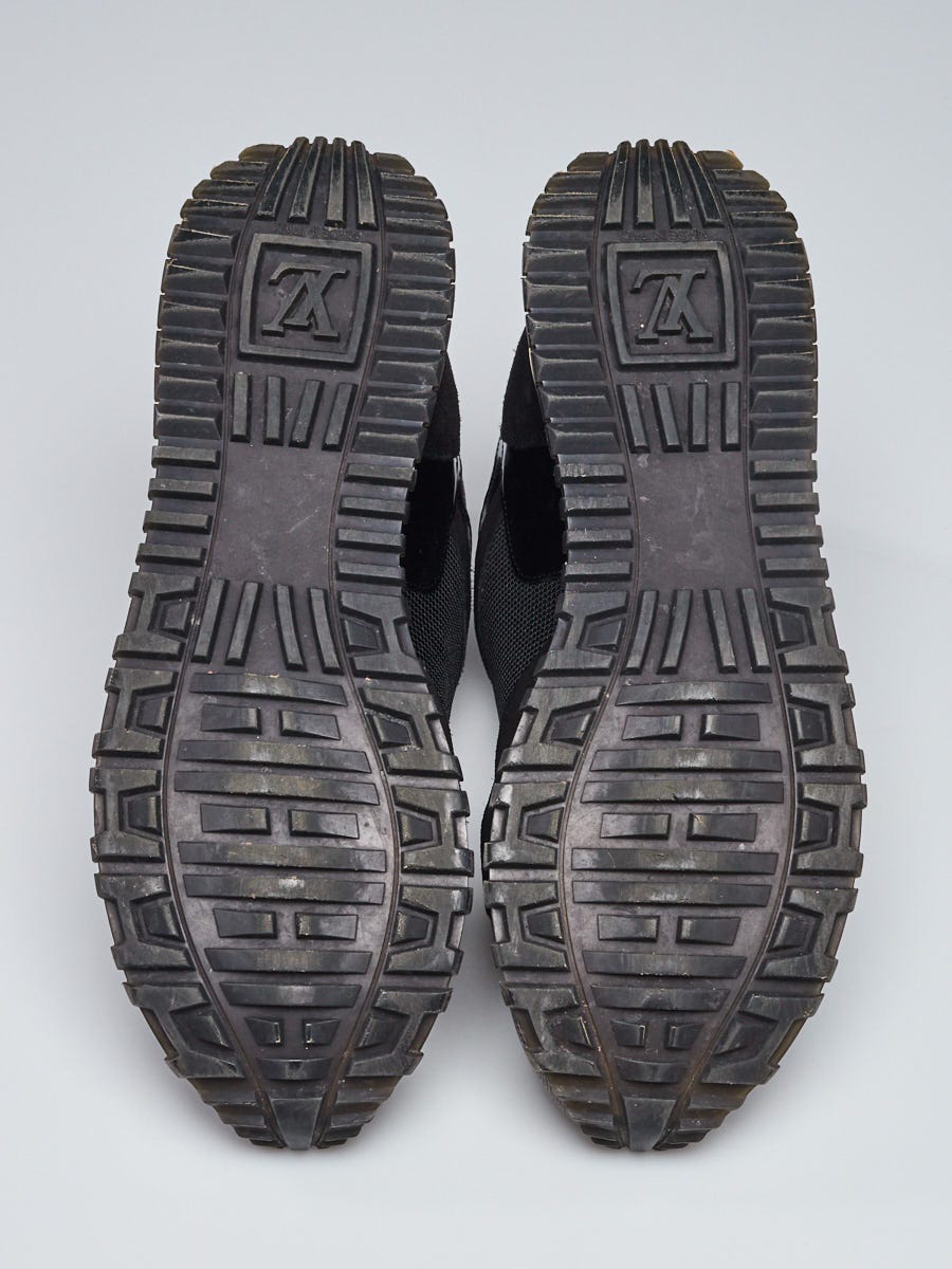 Louis Vuitton Black Mesh Fabric and Leather Run Away