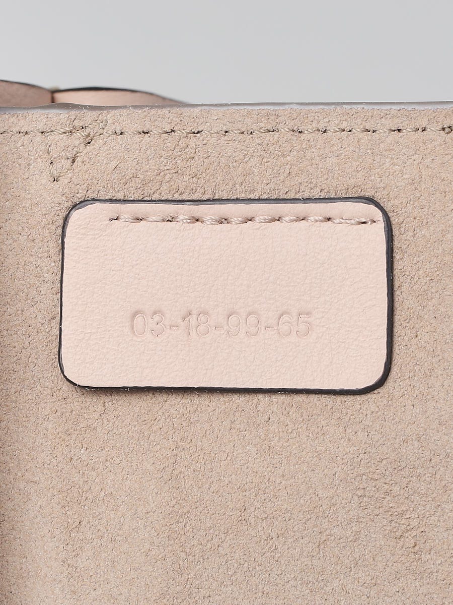 【関税送料込】Chloe Light Pink Suede CHLOE Calfskin Mini Faye Shoulder Bag Washed Pink 1530240