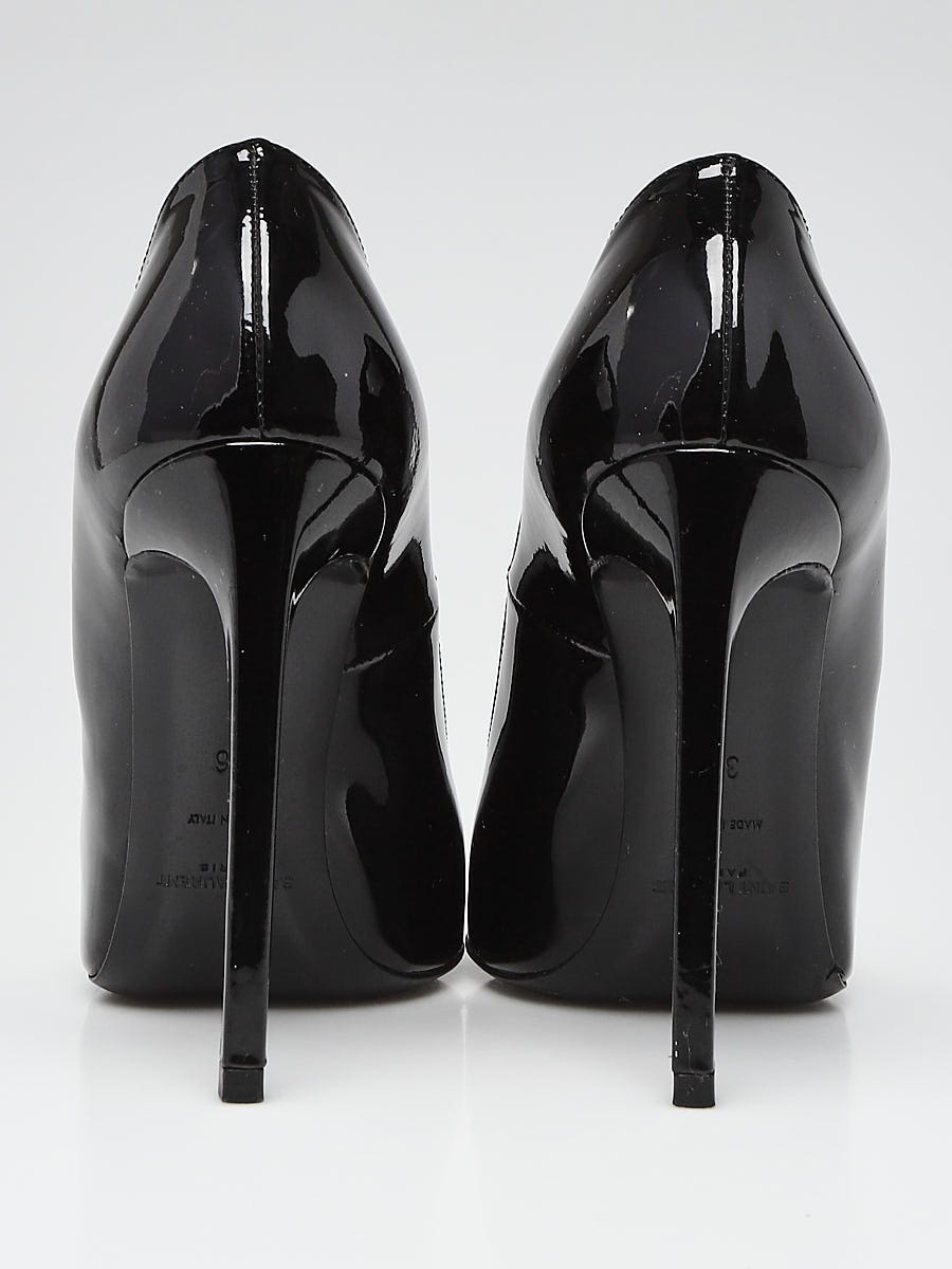Saint Laurent pointed-toe leather pumps - Black