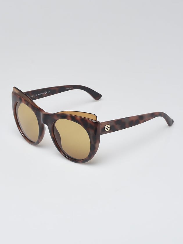 Gucci Tortoise Shell Print Acetate Frame Havana Sunglasses - GG 3781/S