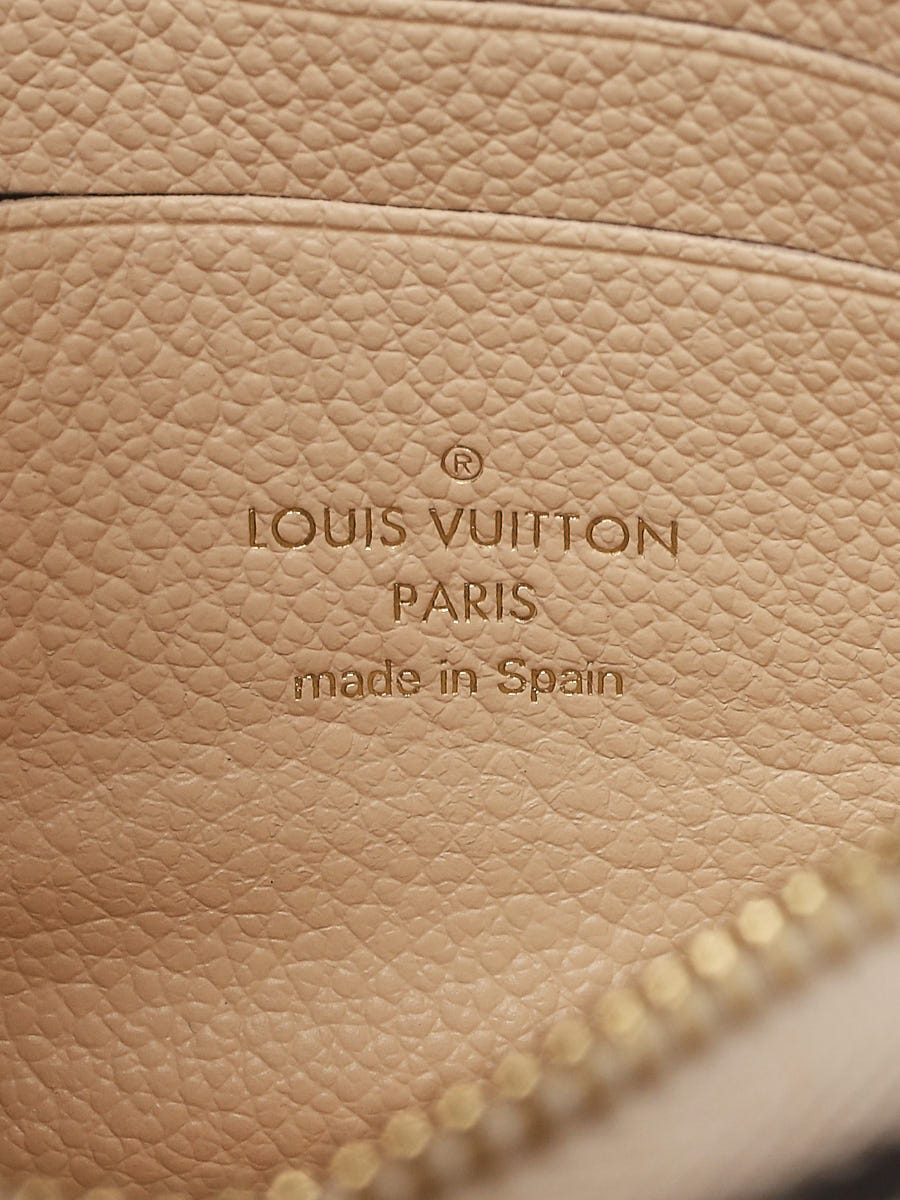 Louis Vuitton Cream Monogram Empreinte and Python Double Pochette