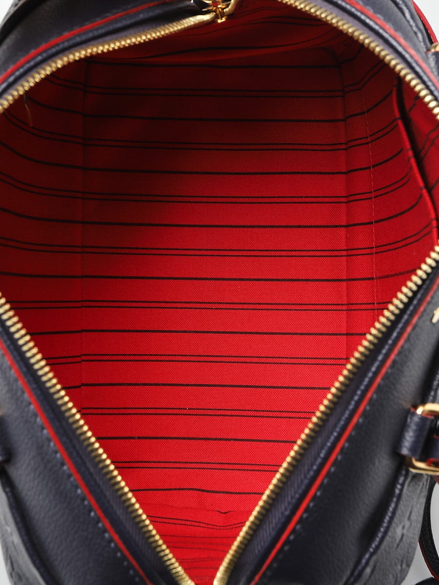 Louis Vuitton Speedy Bandouliere 25 NM Empreinte Marine Rouge