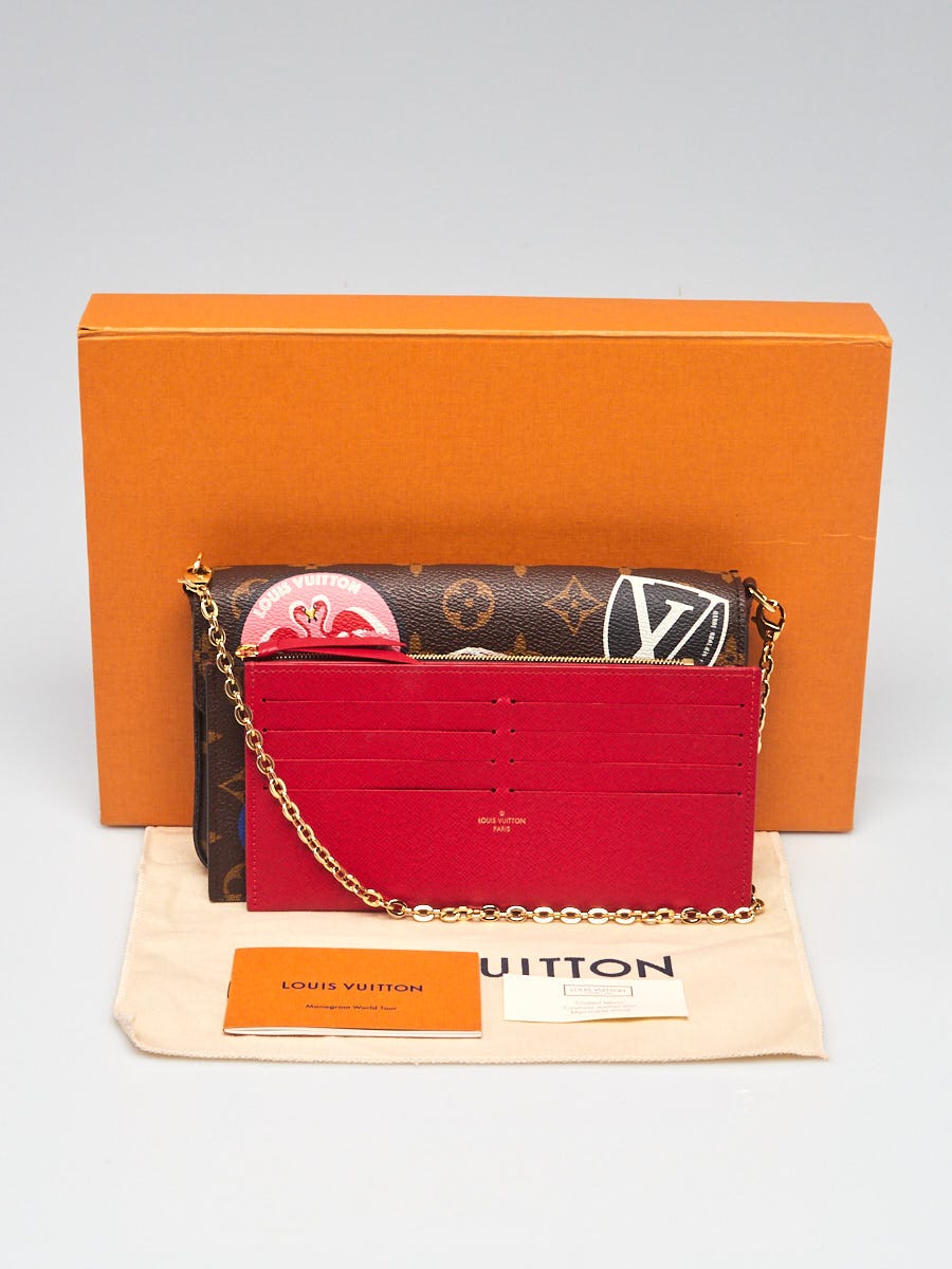 Louis Vuitton Limited Edition Monogram Canvas World Tour Pochette Felicie  Bag - Yoogi's Closet
