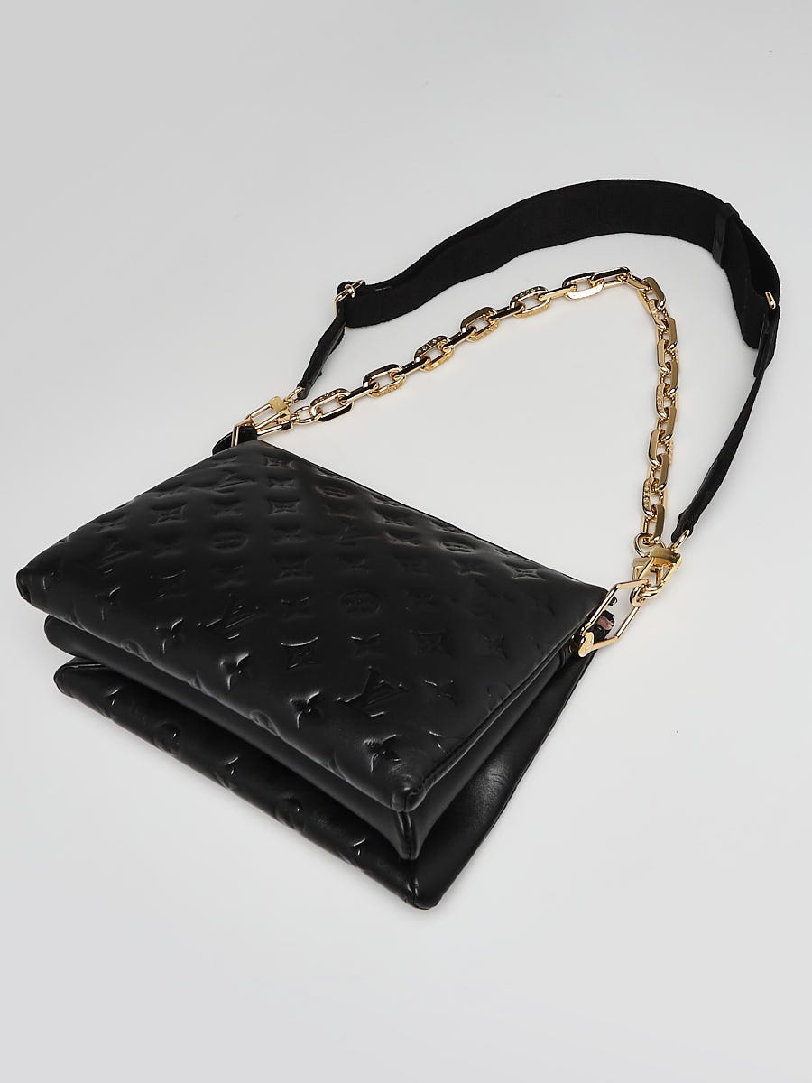 Coussin PM Lambskin Embossed Black GHW
