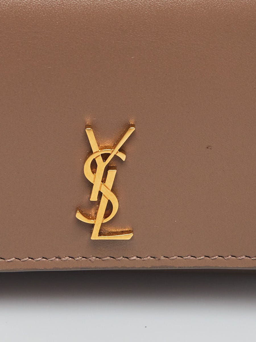 Yves Saint Laurent Beige Smooth Leather Monogram Rider Chain Belt Bag -  Yoogi's Closet