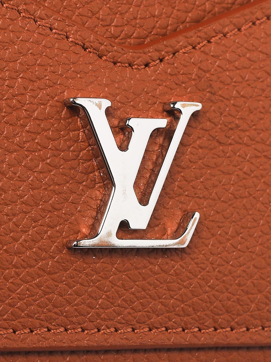 Louis Vuitton Black Leather Mylockme Compact Wallet - Yoogi's Closet