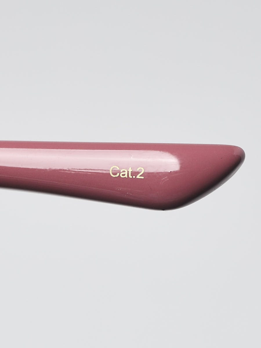 Gucci Pink Acetate Oversize Frame Horsebit Sunglasses