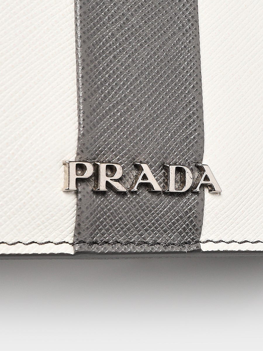 Prada Saffiano Baiade Leather Chain Shoulder Bag