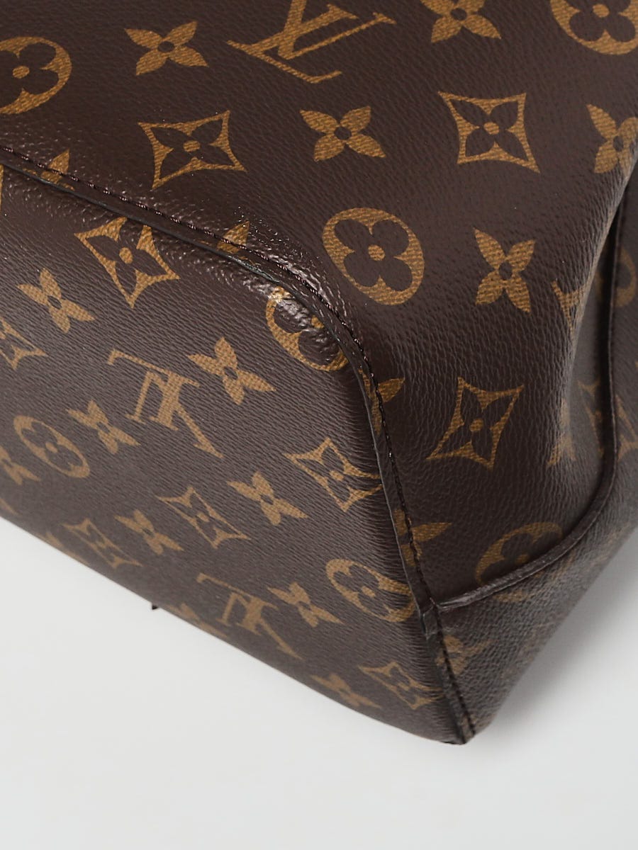 Louis Vuitton Neonoe Mm Rose Poudre Brown Monogram Canvas Shoulder Bag